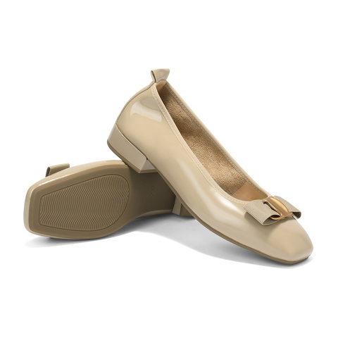 森达时装鞋女2025秋季新款知性通勤粗跟浅口单鞋WP044CQ5