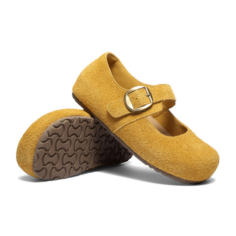 森达勃肯鞋女2025秋季新款舒适软底内增高浅口单鞋ZTH82CQ5