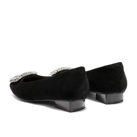 森达法式平底单鞋女2025秋新通勤一脚蹬低跟单鞋WP043CQ5