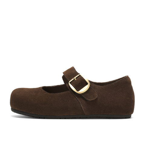 森达勃肯鞋女2025秋季新款舒适软底内增高浅口单鞋ZTH82CQ5