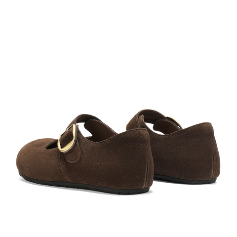 森达勃肯鞋女2025秋季新款舒适软底内增高浅口单鞋ZTH82CQ5