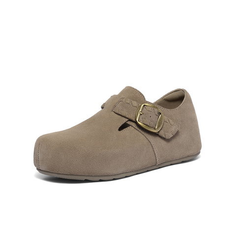 森达勃肯鞋女2025秋季新款商场同款舒适厚底休闲鞋XUD01CM5