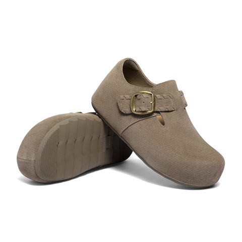 森达勃肯鞋女2025秋季新款商场同款舒适厚底休闲鞋XUD01CM5