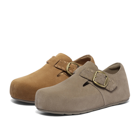 森达勃肯鞋女2025秋季新款商场同款舒适厚底休闲鞋XUD01CM5