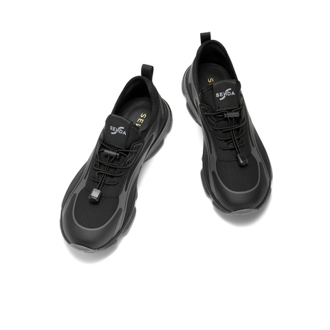 森达健步鞋男2025秋新商场同款户外运动风厚底休闲鞋1YP02CM5