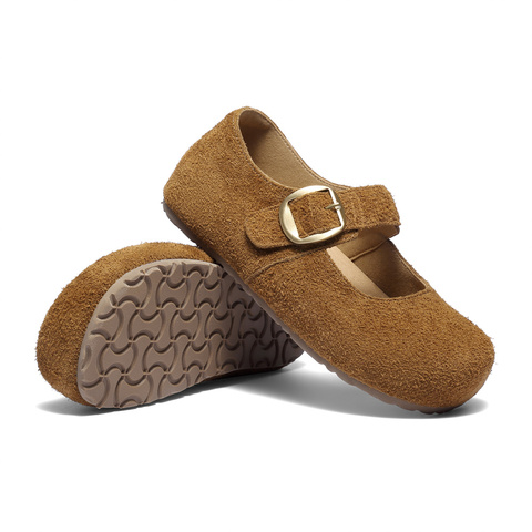 森达勃肯鞋女2025秋季新款舒适软底内增高浅口单鞋ZTH82CQ5