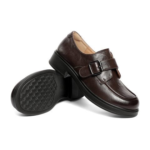 森达牛津鞋女2025秋新商场同款皮带扣厚底休闲单鞋XUK01CA5