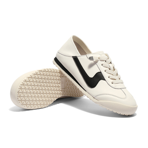 森达德训鞋女款2025夏新运动风休闲小白板鞋WP013BM5