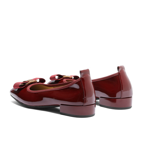 森达时装鞋女2025秋季新款知性通勤粗跟浅口单鞋WP044CQ5