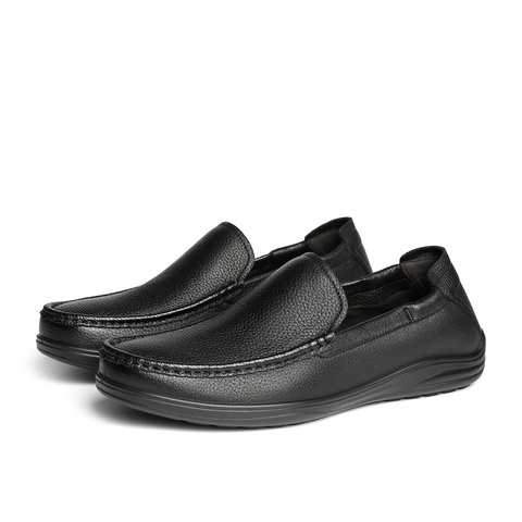 森达休闲皮鞋男2025秋季新款商场同款软面一脚蹬舒适单鞋1VS01CM5