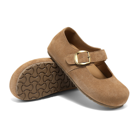 森达勃肯鞋女2025秋季新款舒适软底内增高浅口单鞋ZTH82CQ5