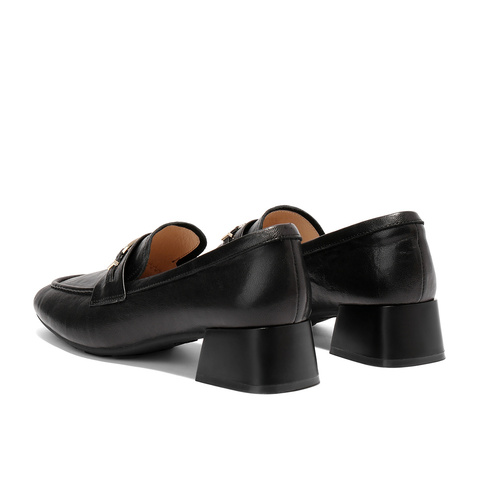 森达乐福鞋女2025秋新商场同款气质通勤粗跟单鞋XUN01CA5