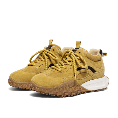 森达高帮鞋女2025冬新商场同款运动休闲阿甘鞋XSV01DD5