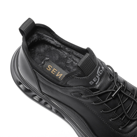 森达健步鞋男2025冬季新款商场同款运动厚底休闲鞋1ZR01DM5