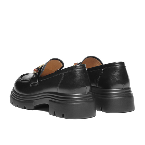 森达乐福鞋女2025秋新商场同款学院风厚底休闲单鞋XUL01CA5