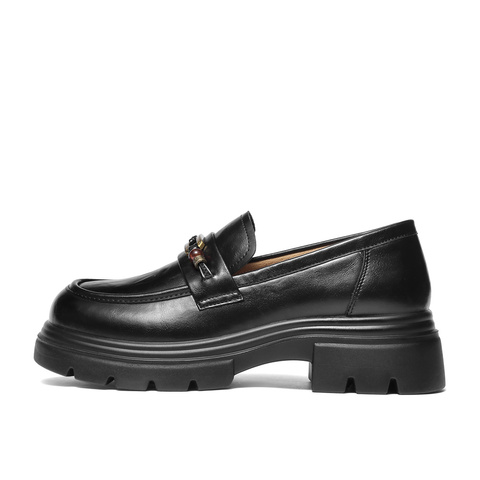 森达乐福鞋女2025秋新商场同款学院风厚底休闲单鞋XUL01CA5