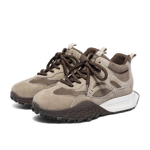 森达高帮鞋女2025冬新商场同款运动休闲阿甘鞋XSV01DD5