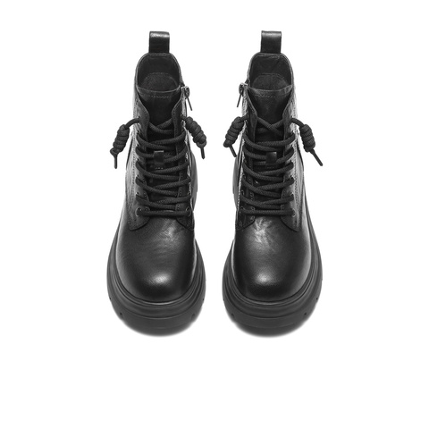 森达马丁靴女2025冬新商场同款户外徒步厚底休闲短靴XTB01DD5