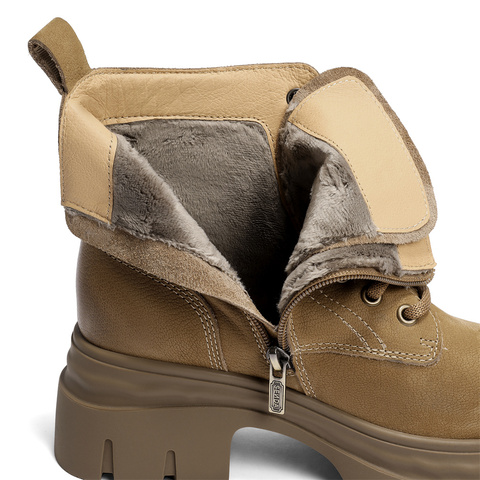 森达马丁靴女2025冬新商场同款户外徒步厚底休闲短靴XTB01DD5