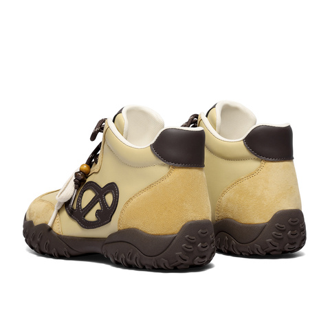 森达高帮鞋女2025冬季新款商场同款户外德训休闲鞋XTW01DD5