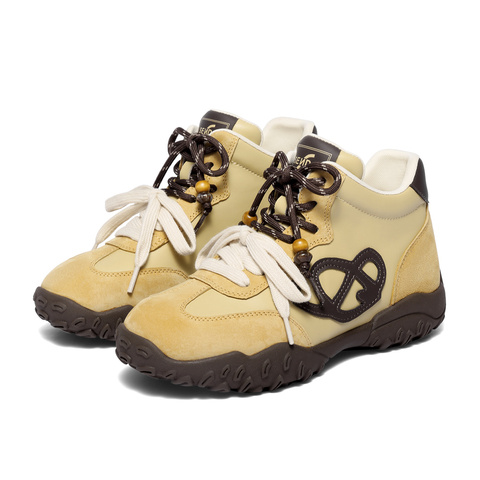 森达高帮鞋女2025冬季新款商场同款户外德训休闲鞋XTW01DD5