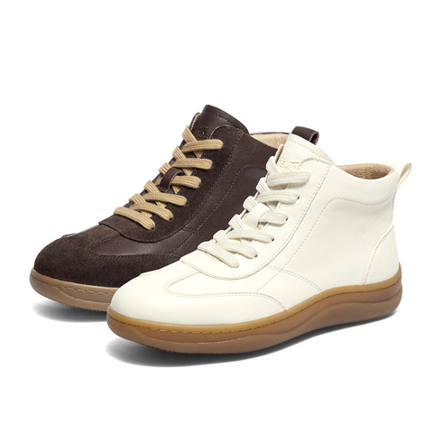 森达休闲靴女2025冬季新款商场同款舒适可可休闲短靴4CF50DD5