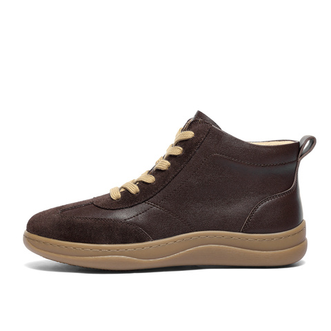 森达休闲靴女2025冬季新款商场同款舒适可可休闲短靴4CF50DD5