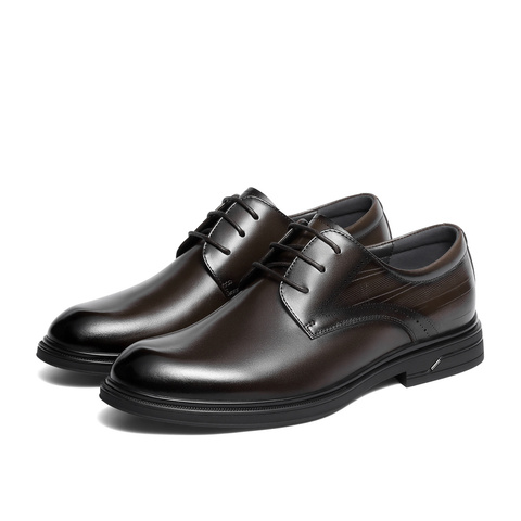 森达正装皮鞋男2025冬新商场同款商务通勤婚鞋2AT01DM5
