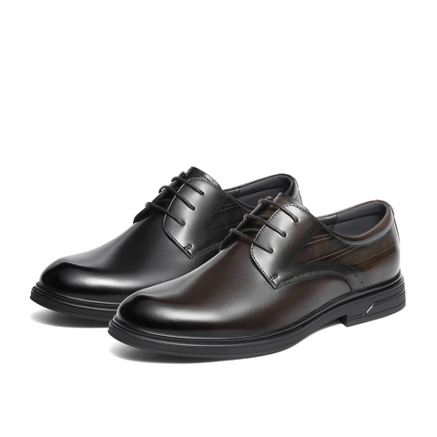 森达正装皮鞋男2025冬新商场同款商务通勤婚鞋2AT01DM5