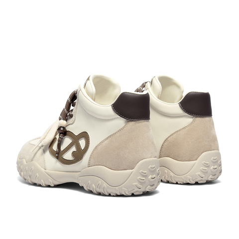 森达高帮鞋女2025冬季新款商场同款户外德训休闲鞋XTW01DD5