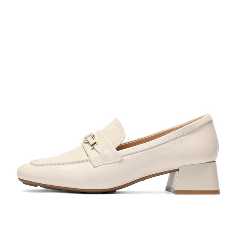 森达乐福鞋女2025秋新商场同款气质通勤粗跟单鞋XUN01CA5