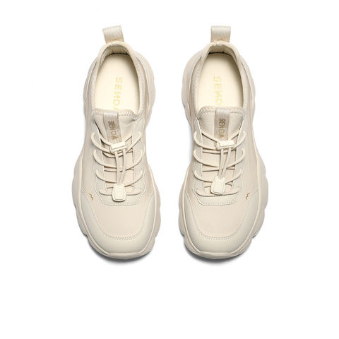 森达健步鞋女2025秋新商场同款轻便运动厚底休闲鞋XSF01CM5