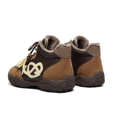 森达高帮鞋女2025冬季新款商场同款户外德训休闲鞋XTW01DD5