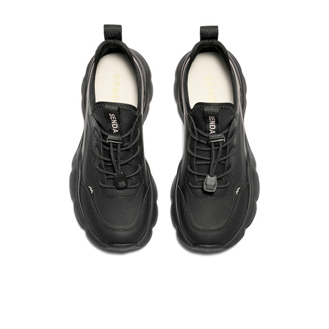 森达健步鞋女2025秋新商场同款轻便运动厚底休闲鞋XSF01CM5