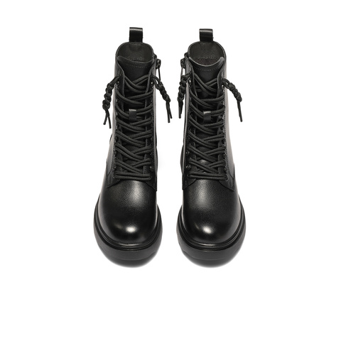 森达马丁靴女2025冬新商场同款百搭真皮休闲中筒靴XTC01DZ5