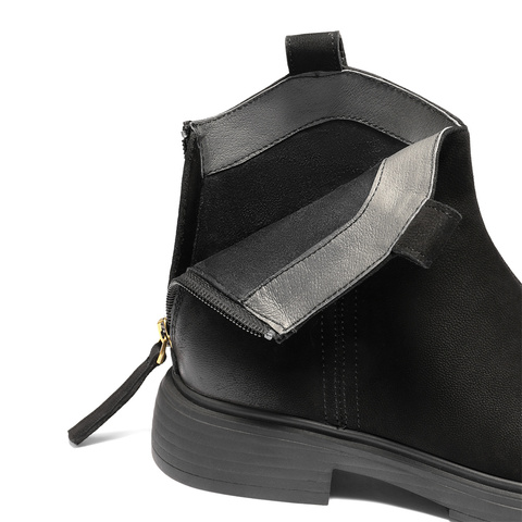 森达休闲靴女2025冬新商场同款时尚显瘦潮流短靴XTF01DD5