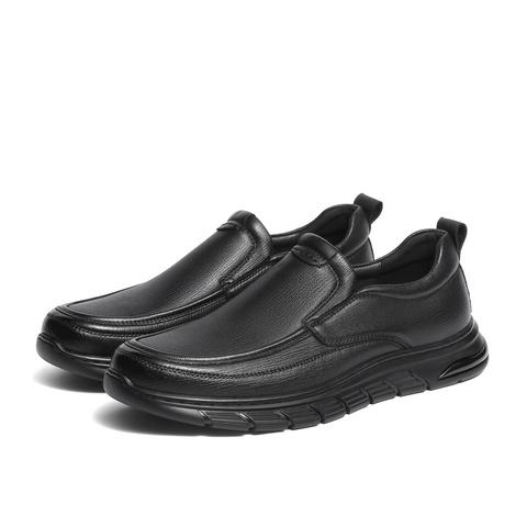 森达休闲皮鞋男2025冬新商场同款简约一脚蹬厚底单鞋2AC02DM5