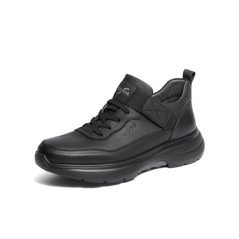 森达健步鞋男2025冬新商场同款运动风厚底休闲鞋1ZP01DM5