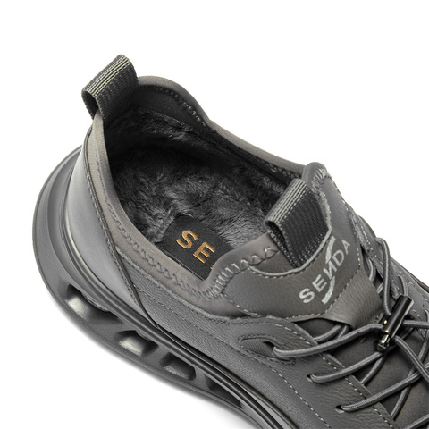 森达健步鞋男2025冬季新款商场同款运动厚底休闲鞋1ZR01DM5