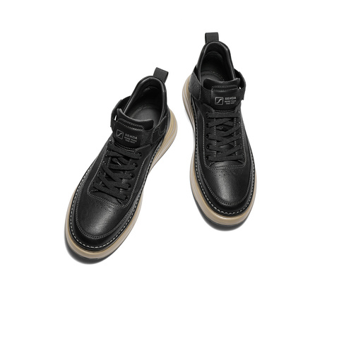 森达工装靴男2025冬新商场同款时尚户外厚底休闲短靴V3051DD5