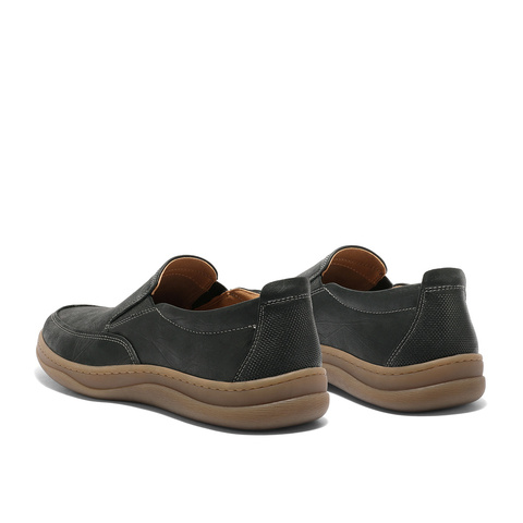 森达休闲皮鞋男2025秋新商场同款轻便舒适乐福鞋41CB7CM5