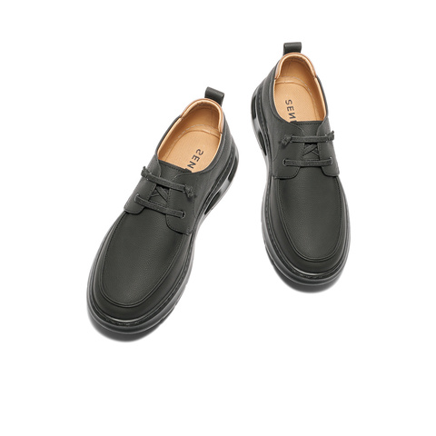 森达休闲皮鞋男2025秋新商场同款厚底运动风休闲鞋K5Z02CM5