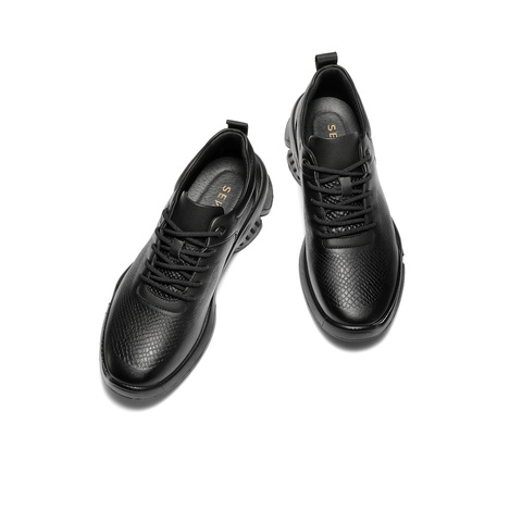 森达健步鞋男2025秋新商场同款户外运动风厚底休闲鞋2BE01CM5