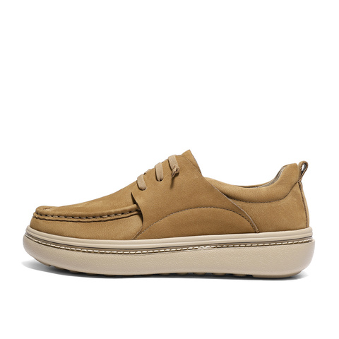 森达休闲皮鞋男2025秋新商场同款简约舒适厚底单鞋2BA01CM5