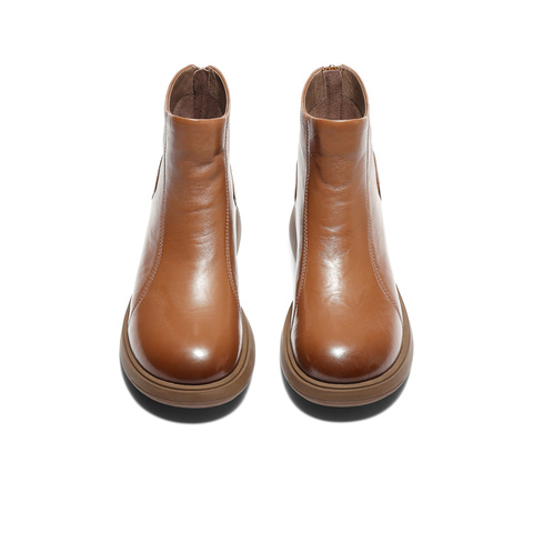 森达休闲靴女2025冬季新款商场同款时尚软面短靴XRL01DD5