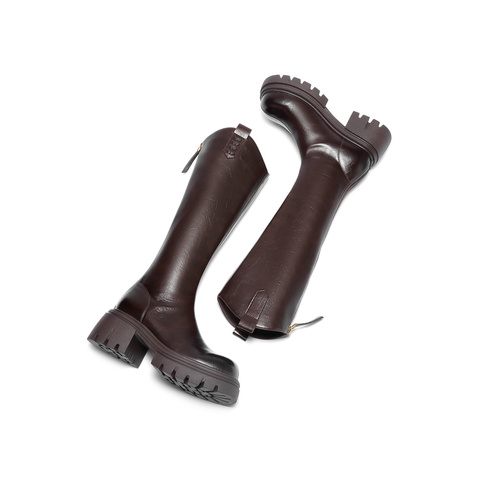 森达骑士靴女2025年冬新商场同款气质过膝长筒靴XTL01DG5