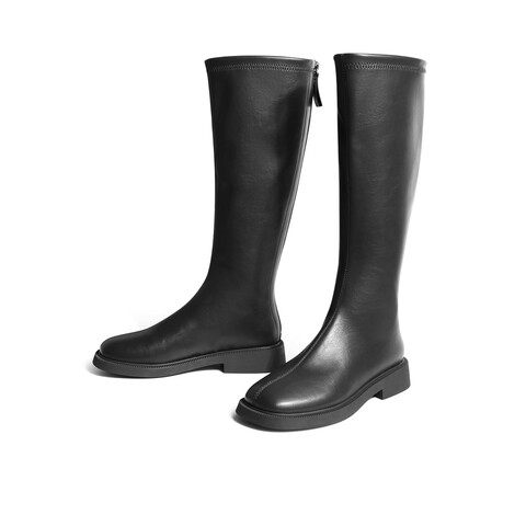 森达骑士靴女2025冬新气质显瘦休闲长筒靴ZT803DG5