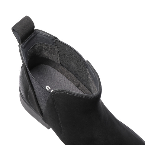 森达切尔西靴女2025冬季新款商场同款简约粗跟短皮靴4CU53DD5