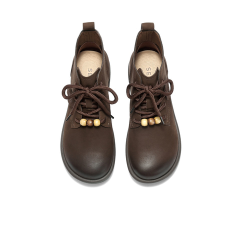 森达马丁靴女2025冬新商场同款可可平底休闲短靴4DS40DD5