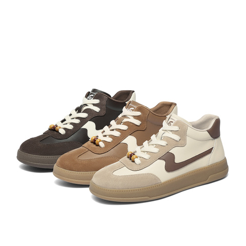 森达休闲鞋女2025冬新商场同款户外休闲德训鞋4HOC8DM5